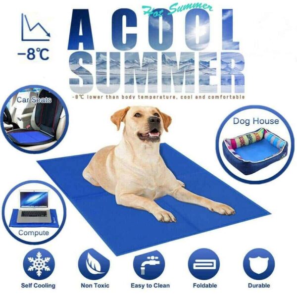 Gel cooling mat for dogs